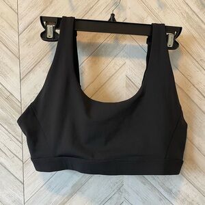 Lole Black Sports Bra with Scoop Neckline and Wide Straps